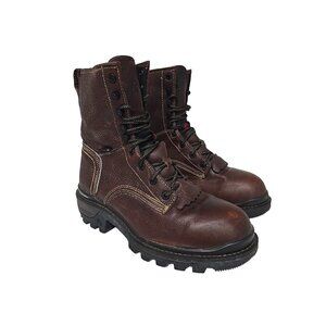 Rocky Men's RKK0395 9" Rams Horn Waterproof Soft Toe Logger Boot Brown 11.5W